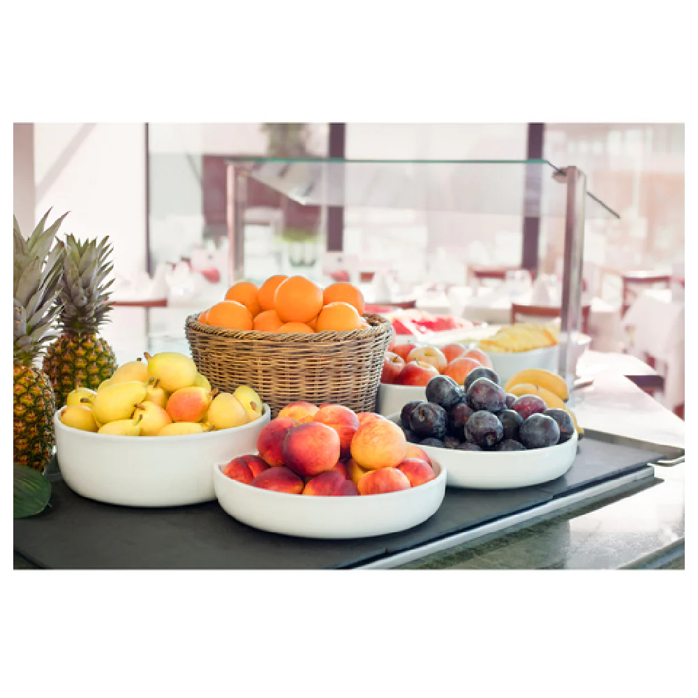 BauscherHepp T3513 3 Quart Melamine Round White Bowl Chip and Stain Resistant BauscherHepp T3513 3 Quart Melamine Round White Bowl Chip and Stain Resistant