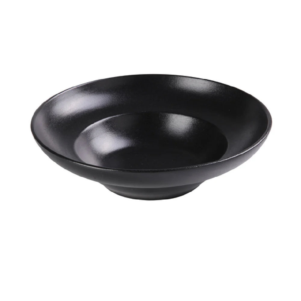 Yanco NB-711 20oz Noble Black Bowl 11 Inch Round Glazed Porcelain