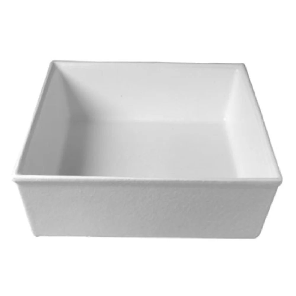 GET Enterprises IS016TG 744 Oz Bugambilia Salad Bowl Square Cast Aluminum Tangerine