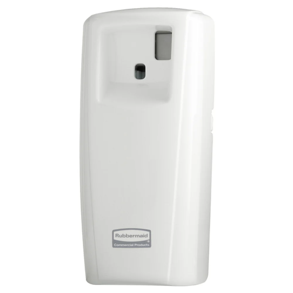 Rubbermaid 1793535 3-7/10 Inch Air Freshener Dispenser Battery Powered White with Visual Battery Gauge and Refill Indicators