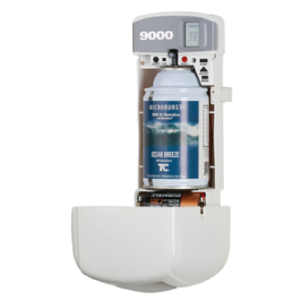 Rubbermaid 1793535 3-7/10 Inch Air Freshener Dispenser Battery Powered White with Visual Battery Gauge and Refill Indicators Rubbermaid 1793535 3-7/10 Inch Air Freshener Dispenser Battery Powered White with Visual Battery Gauge and Refill Indicators