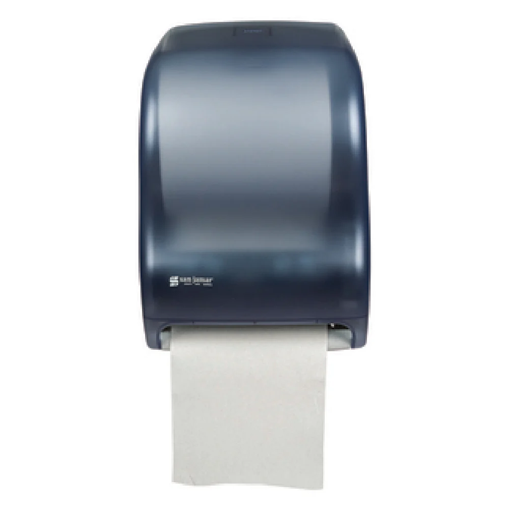 San Jamar T1300TBL 11-3/4 Inch Touchless Paper Towel Dispenser Blue with Lock