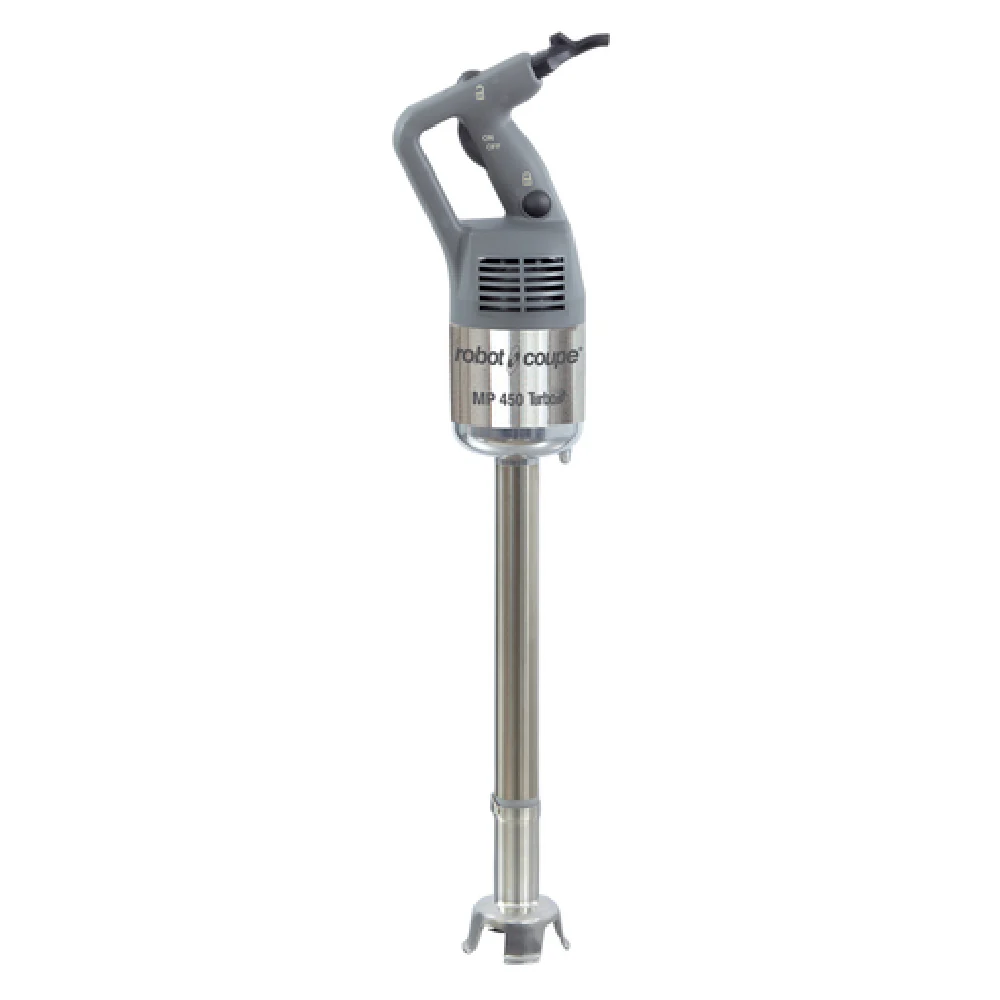 Robot Coupe MP450 6.94 Inch Electric Hand Immersion Mixer Stainless Steel with Removable Blade and Wall Support