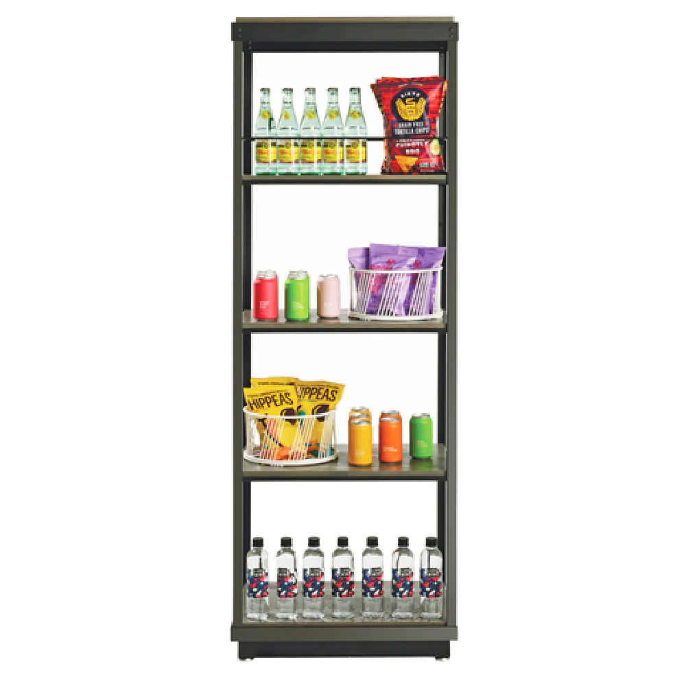 Cal Mil 22343-5-15 24 Inch Merchandising Cart 5-tier Metal Frame White Shelves Cal Mil 22343-5-15 24 Inch Merchandising Cart 5-tier Metal Frame White Shelves