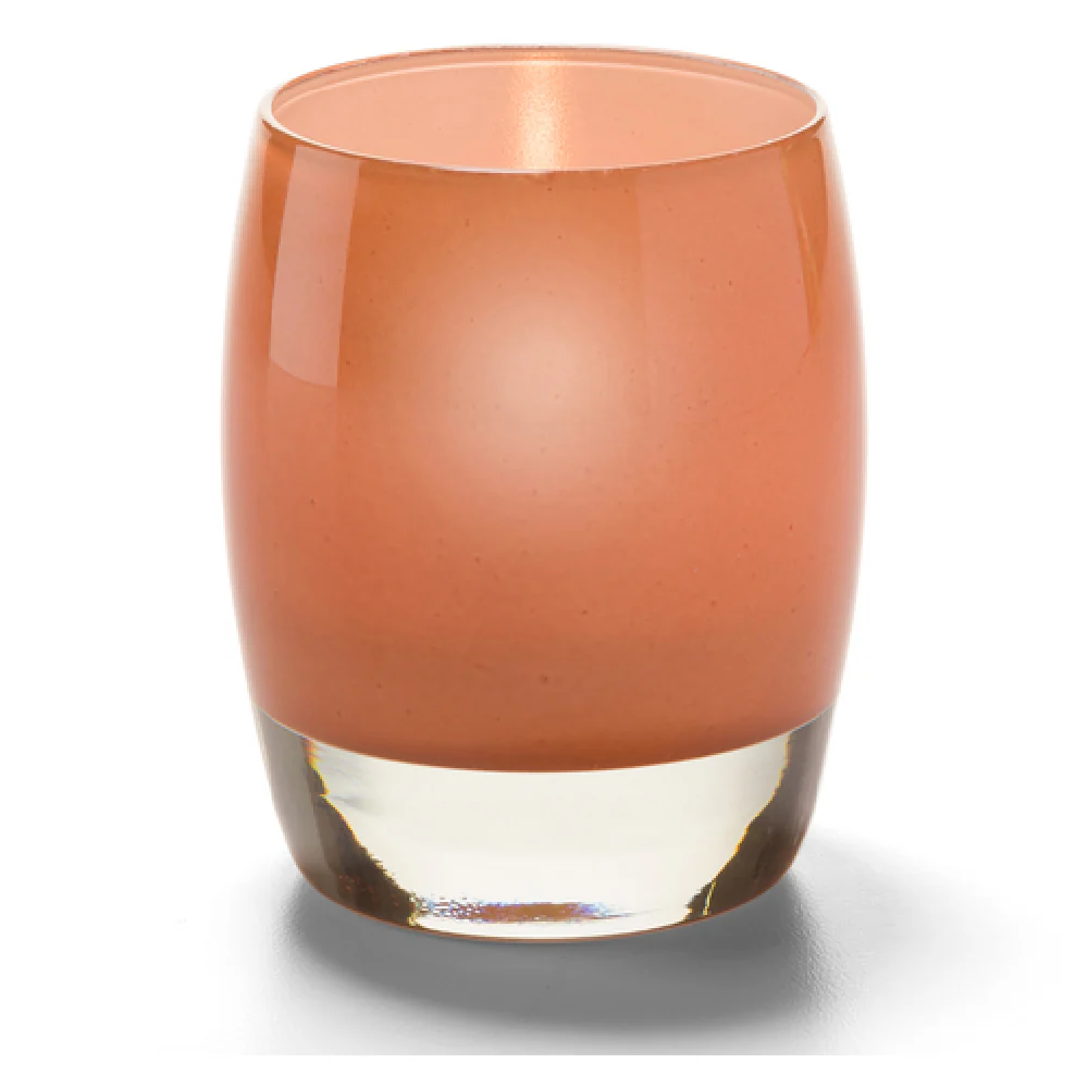 Hollowick 6414AA 3 Inch Candle Lamp Glass Apricot Aura with Disposable Fuel Cells