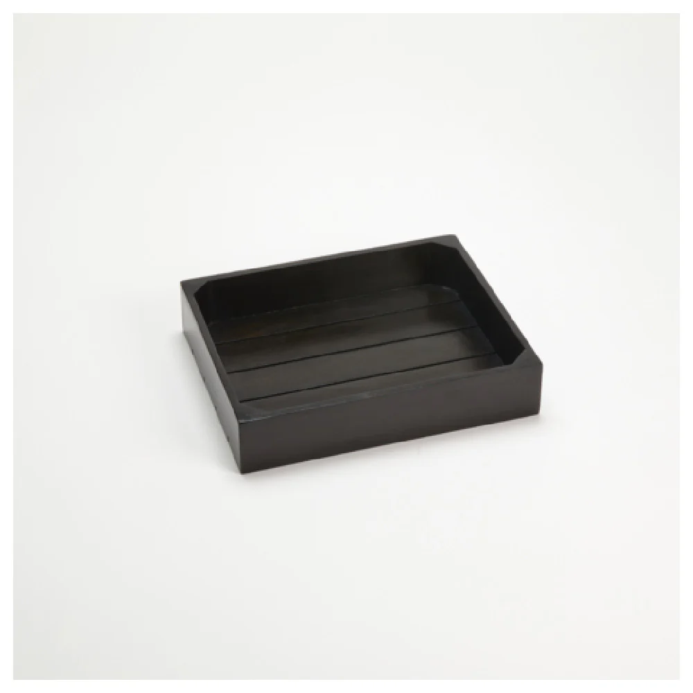 American Metalcraft MW1210 10 Inch Wooden Crate Espresso Half Size with rustic design