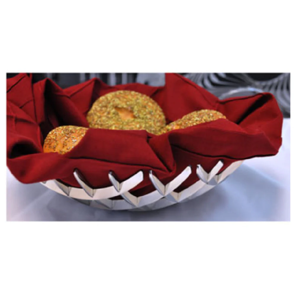 Spring USA XC6732/25 9-5/8 Inch Diameter Round Tabletop Basket Stainless Steel Mirror Finish Spring USA XC6732/25 9-5/8 Inch Diameter Round Tabletop Basket Stainless Steel Mirror Finish