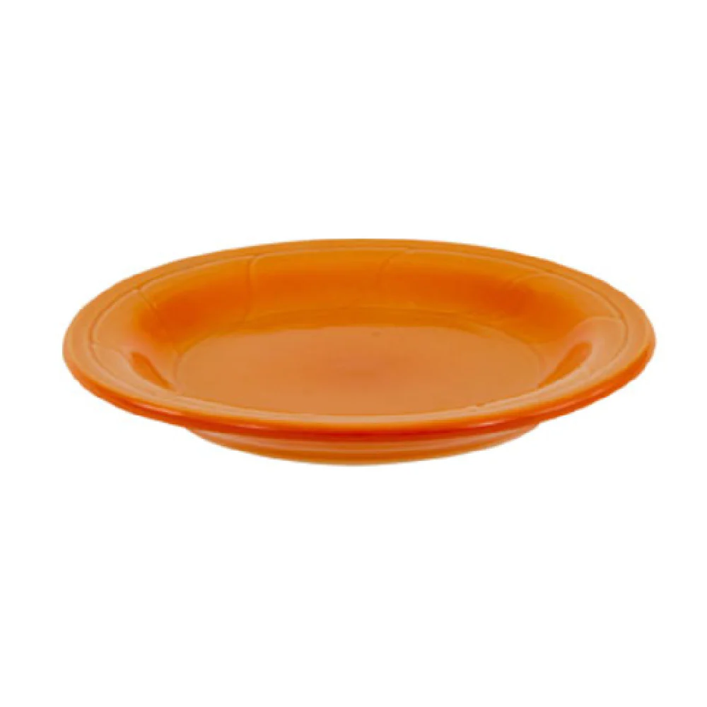 Crestware BP43 7-1/2 Inch Diameter Round Plate Vitrified Ceramic Assorted Colors