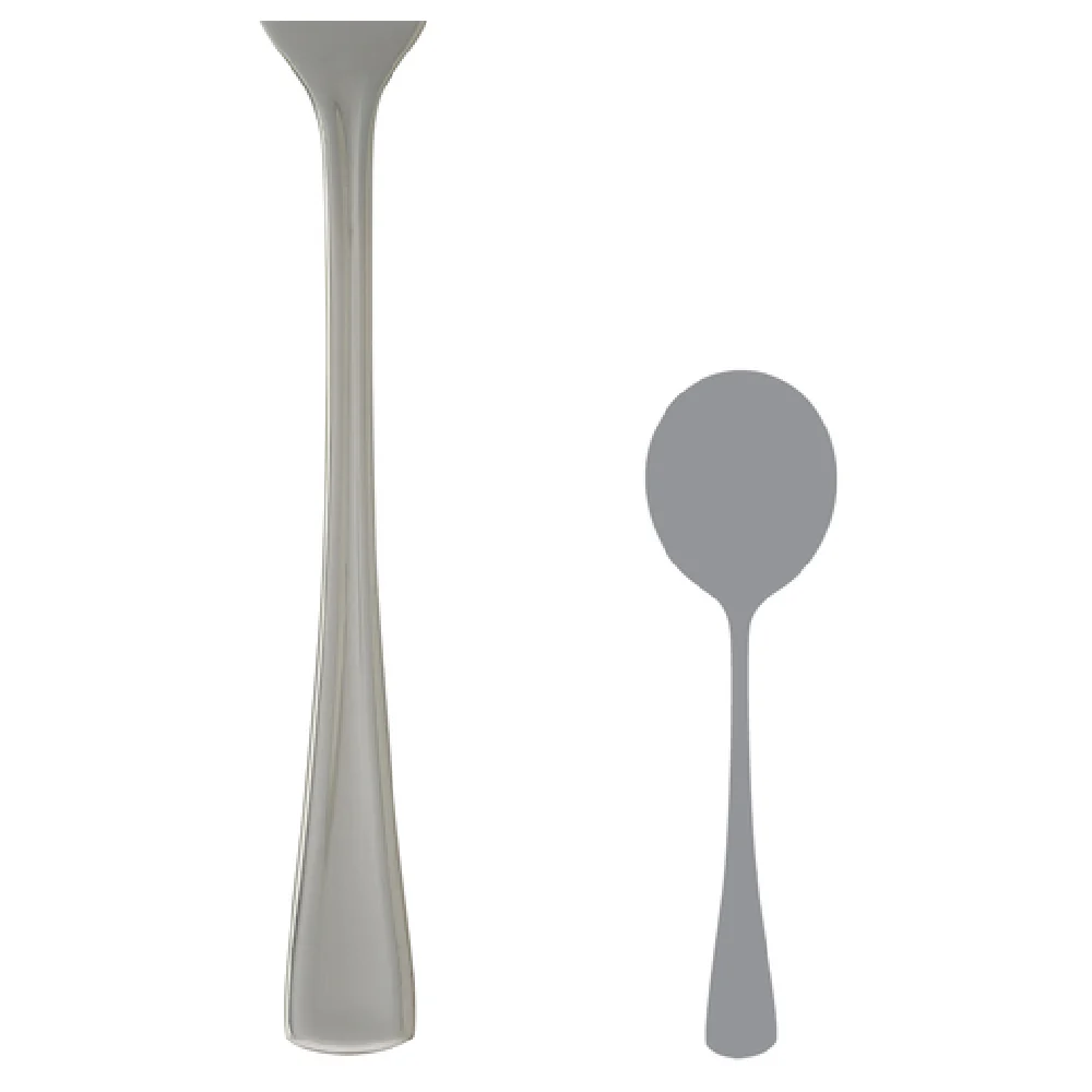 Steelite 5707SX002 6-1/2 Inch Bouillon Soup Spoon 18/10 Stainless Steel