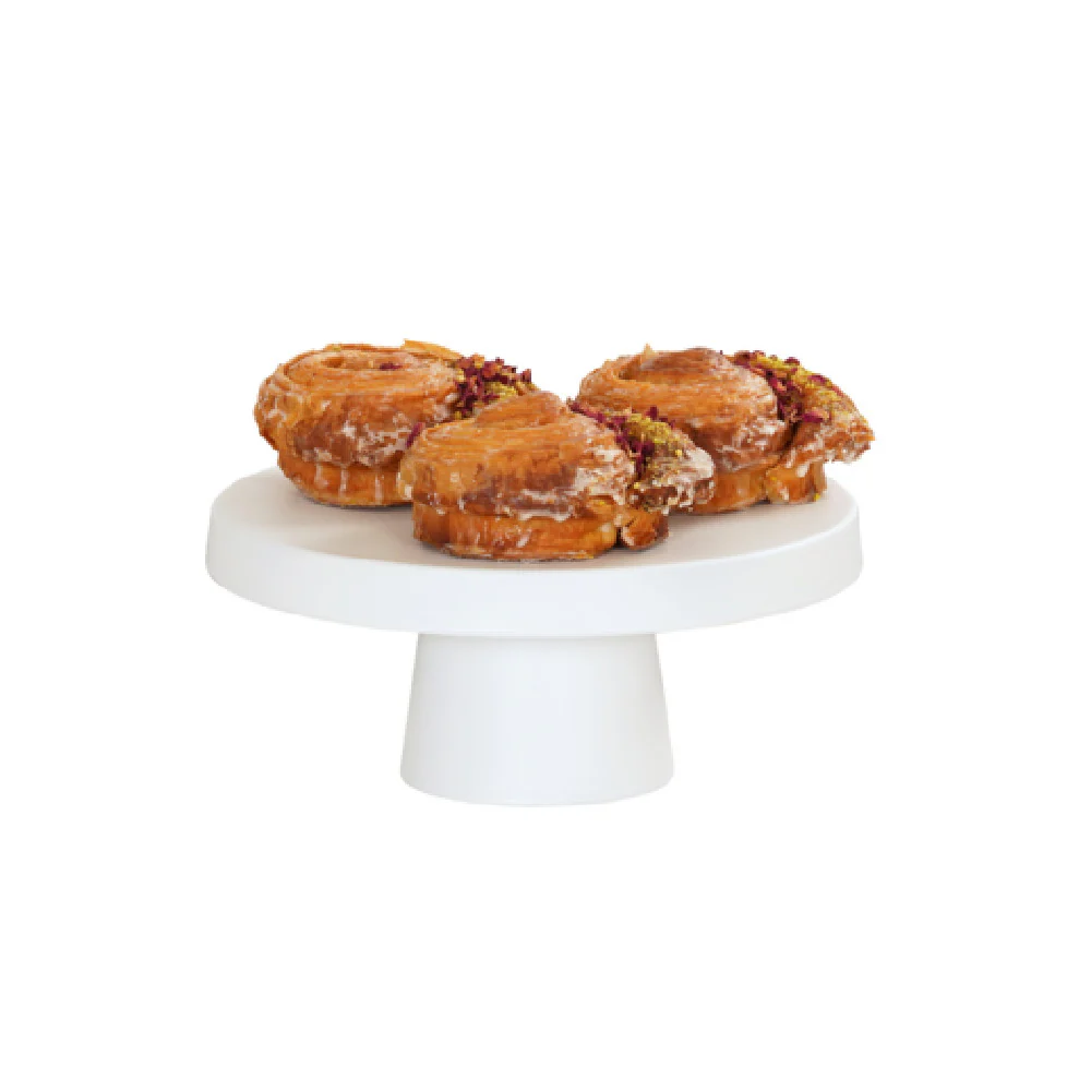 Cal-Mil 23755-104-15 10.25 Inch Diameter Dishwasher-safe Melamine Pedestal White