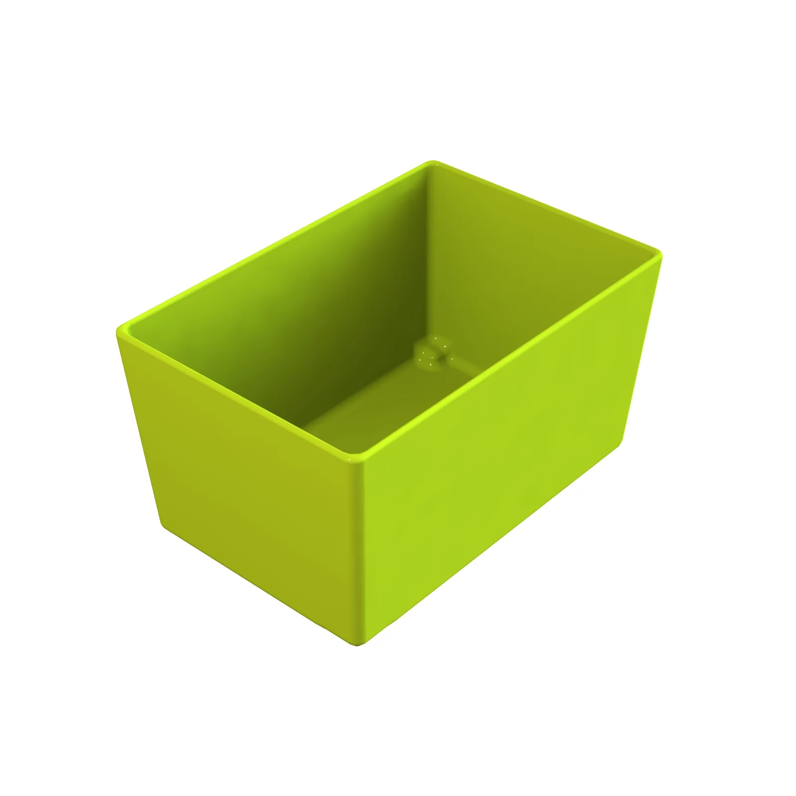 Tablecraft CW5026LG 4.25 Quarts Cast Aluminum Food Pan Lime Green with Straight Sides