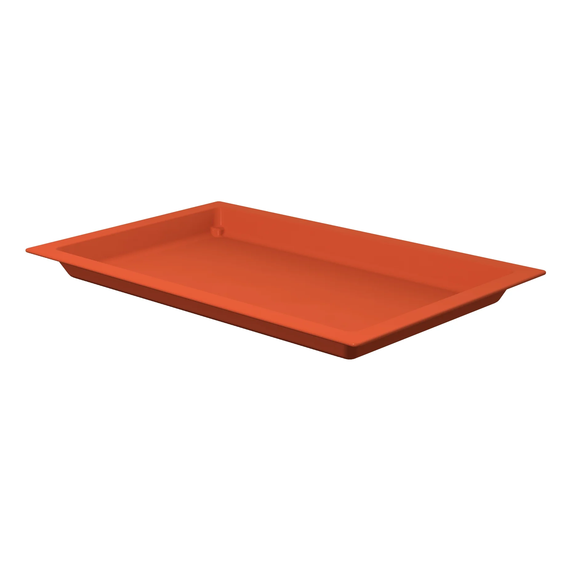 Tablecraft CW4048SNX 21 Inch Full Size 4 Quart Food Pan Aluminum with Duracoat Sunset Orange