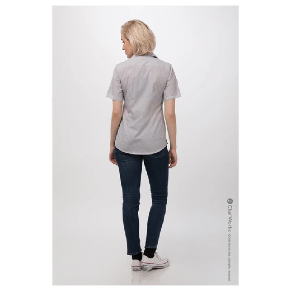 Chef Works SHC07WNATXL Women's Charleston Cook's Shirt Short Sleeve Natural Chef Works SHC07WNATXL Women's Charleston Cook's Shirt Short Sleeve Natural