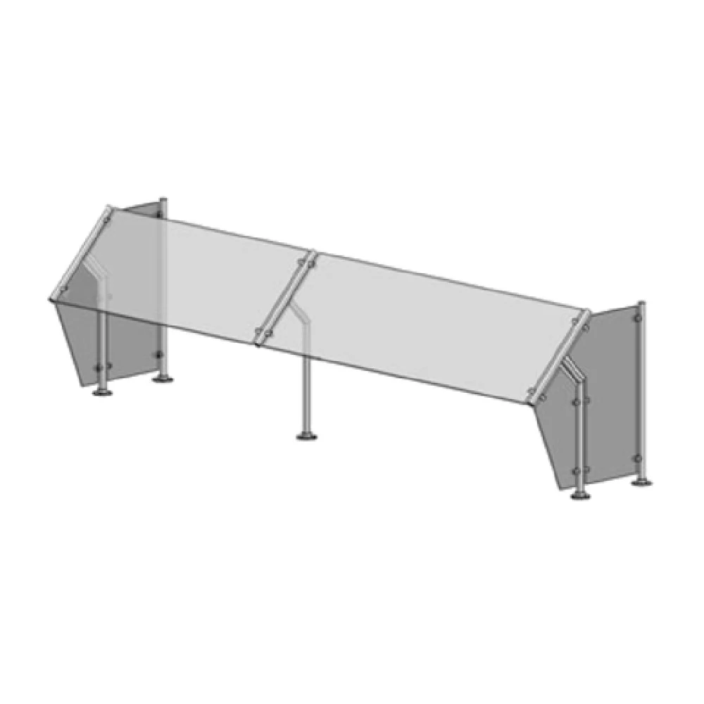Premier Metal & Glass FM1R Fixed Self-Service Sneeze Guard Stainless Steel with Tempered Glass Premier Metal & Glass FM1R Fixed Self-Service Sneeze Guard Stainless Steel with Tempered Glass