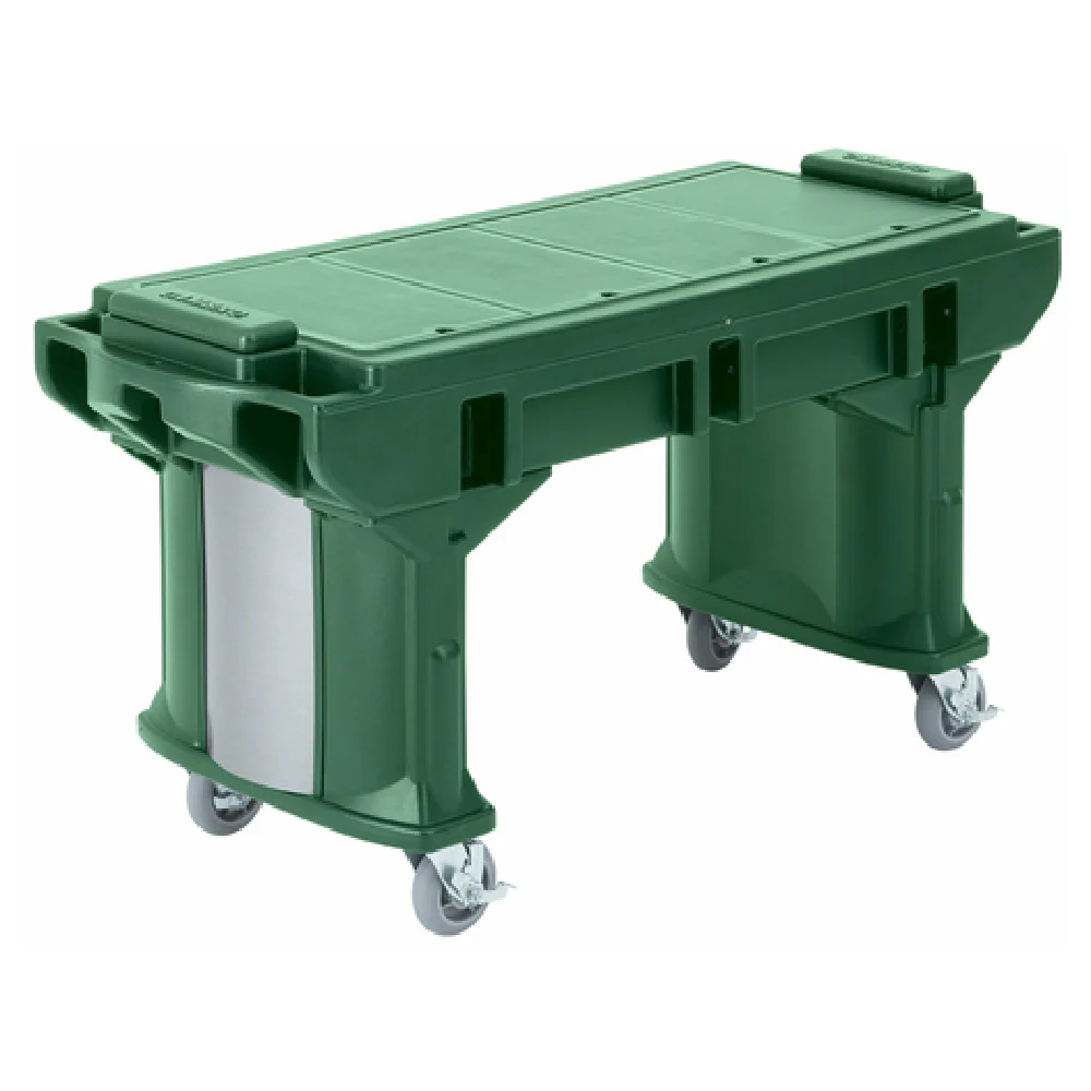 Cambro VBRTLHD5519 69 Inch Cold Food Serving Counter Polyethylene Kentucky Green