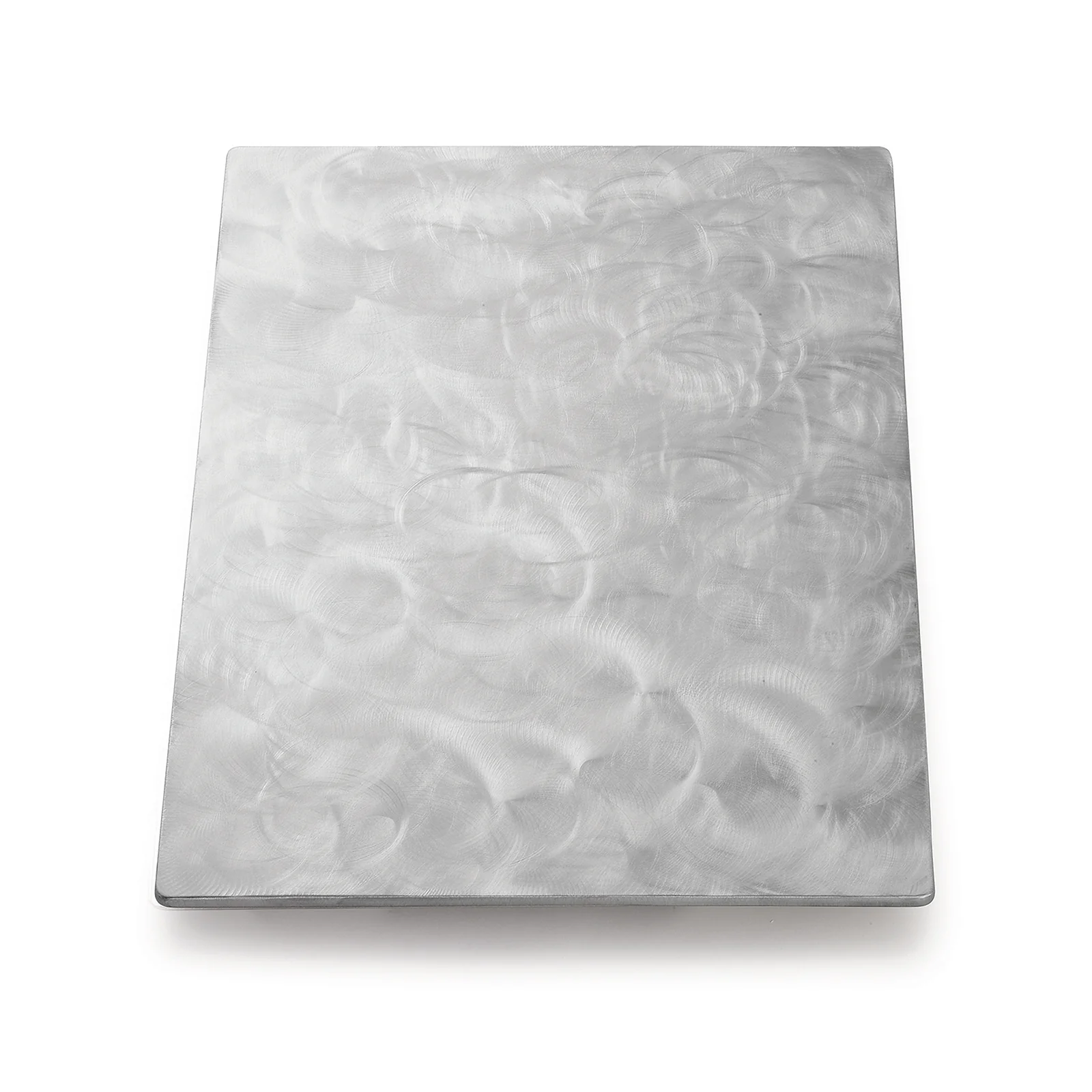 Tablecraft CW692CSS 21-5/8 Inch Hot Food Template Solid Stainless Steel with Swirl Finish