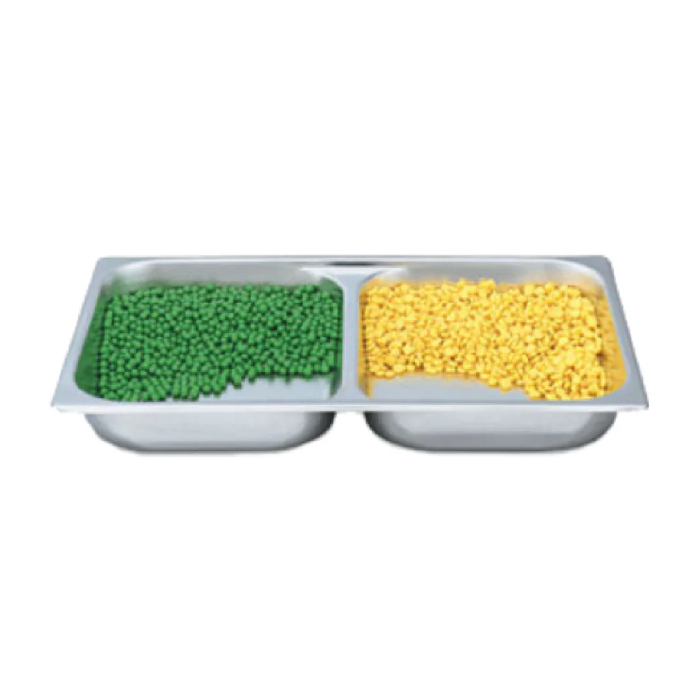 Vollrath 46853 20 Inch Divided Food Pan 18-8 Type 304 stainless with Descriptors