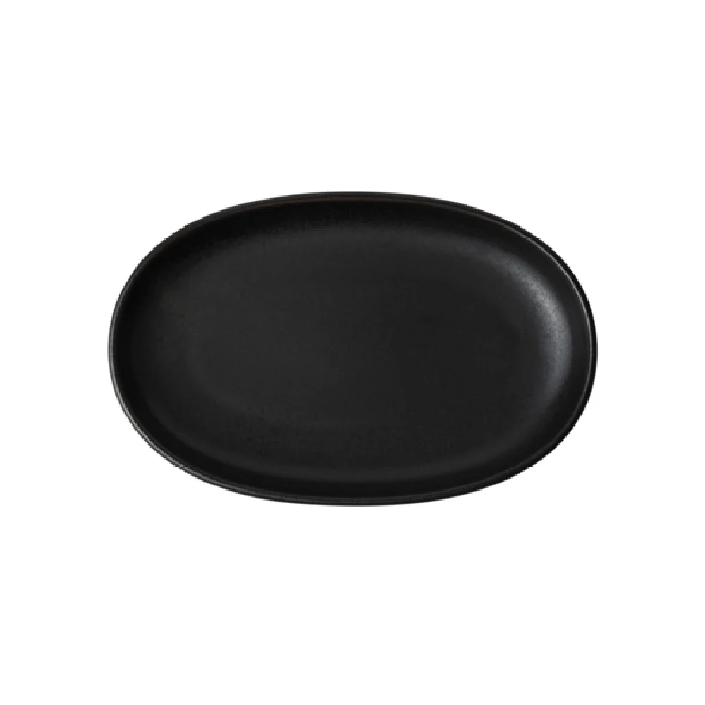 Steelite 6413MY035 7.0 Inch Wabi Sabi Oval Plate Slate Porcelain - Case