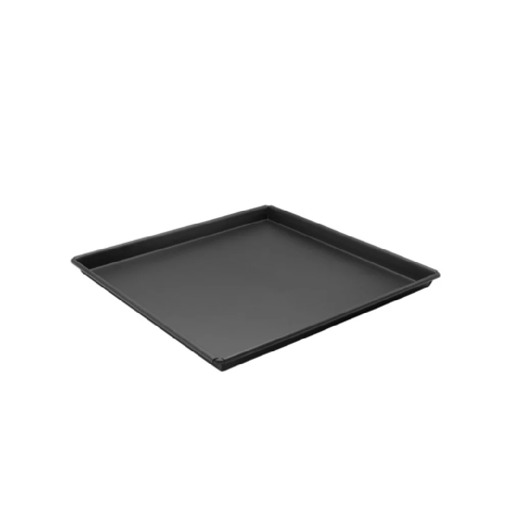 CAC China SPZP-1616 16 Inch Cold-rolled Steel Sicilian Black Pizza Pan CAC China SPZP-1616 16 Inch Cold-rolled Steel Sicilian Black Pizza Pan