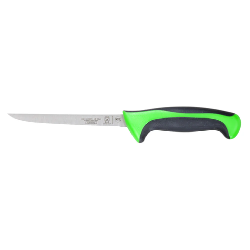Mercer Culinary M22206GR 6 Inch Narrow Boning Knife High Carbon Steel Green Handle