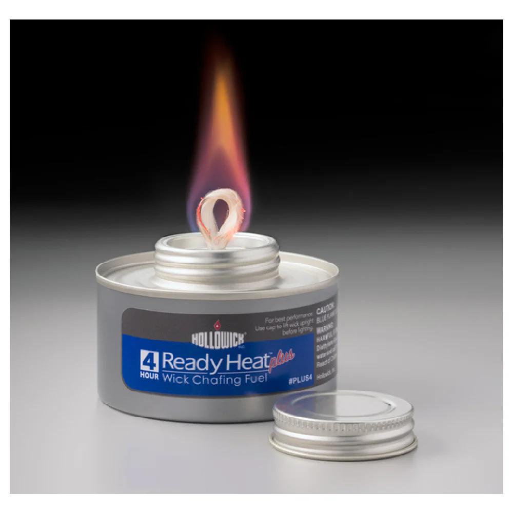 Hollowick PLUS4 3-3/8 Inch Wick Chafing Fuel Odorless 4 Hour Burn Time 24 Packs Hollowick PLUS4 3-3/8 Inch Wick Chafing Fuel Odorless 4 Hour Burn Time 24 Packs