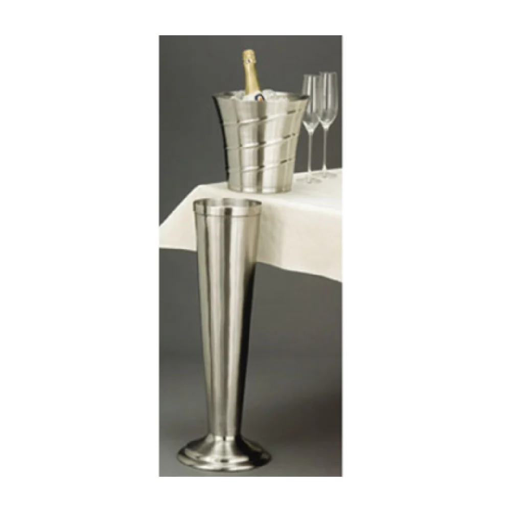 American Metalcraft SWBSTND Wine Bucket Stand Stainless Steel Swirl Embossed