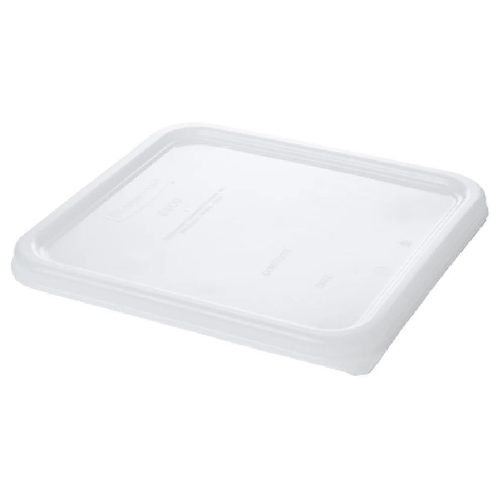 Rubbermaid FG650900WHT 9 Inch Square Lid for 4 and 8 Quarts Leak Resistant White Polyethylene
