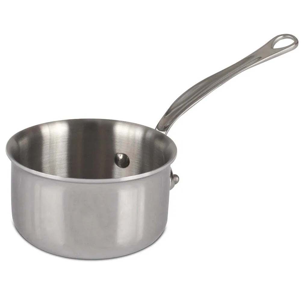 JB Prince S401 16 1.9 Quarts Sauce Pan Stainless Steel with Lip Non-Drip Edge