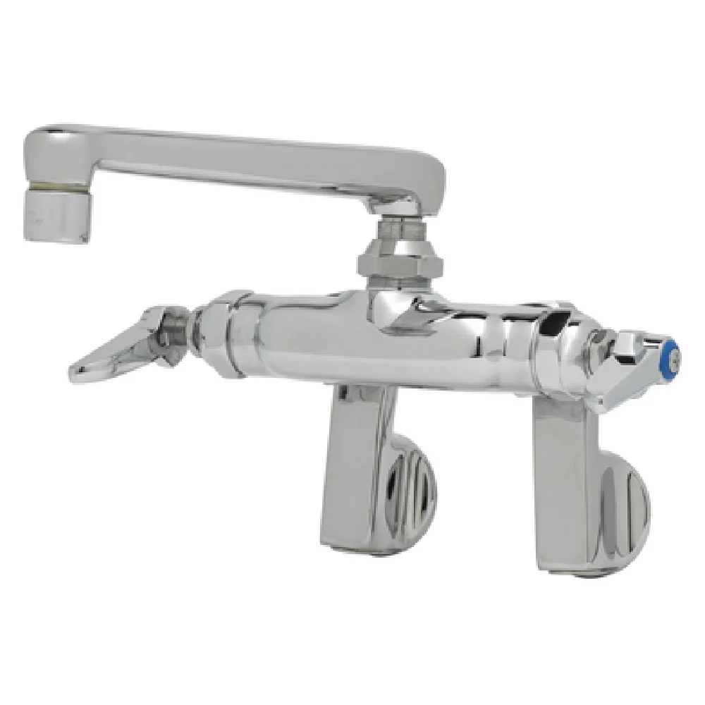 T&S Brass B-0235-01 6 to 7 Inch Swing Spout ADA Compliant Wall Faucet with Eterna Cartridges