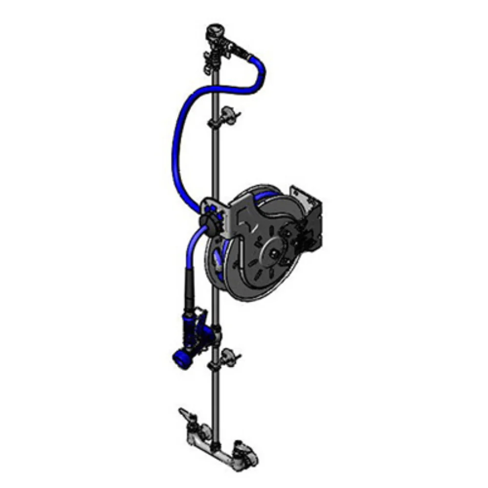 T&S Brass B-7132-U03XS2C Hose Reel Assembly Wall-mount Open Stainless Steel Hose Reel With 3/8 T&S Brass B-7132-U03XS2C Hose Reel Assembly Wall-mount Open Stainless Steel Hose Reel With 3/8