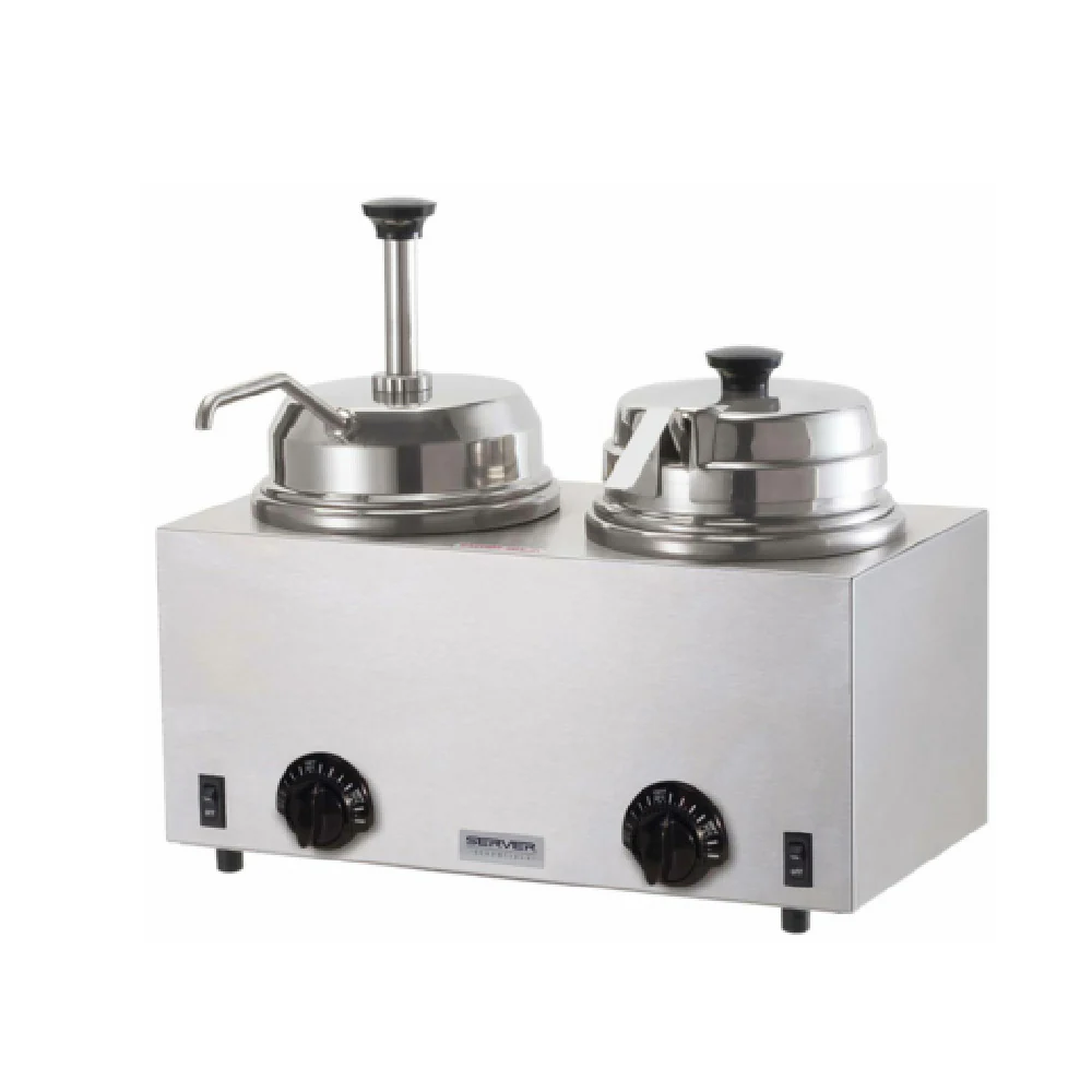 Server Products 81290 17 Inch Water-bath Food Topping Warmer with Pump and Ladle Server Products 81290 17 Inch Water-bath Food Topping Warmer with Pump and Ladle