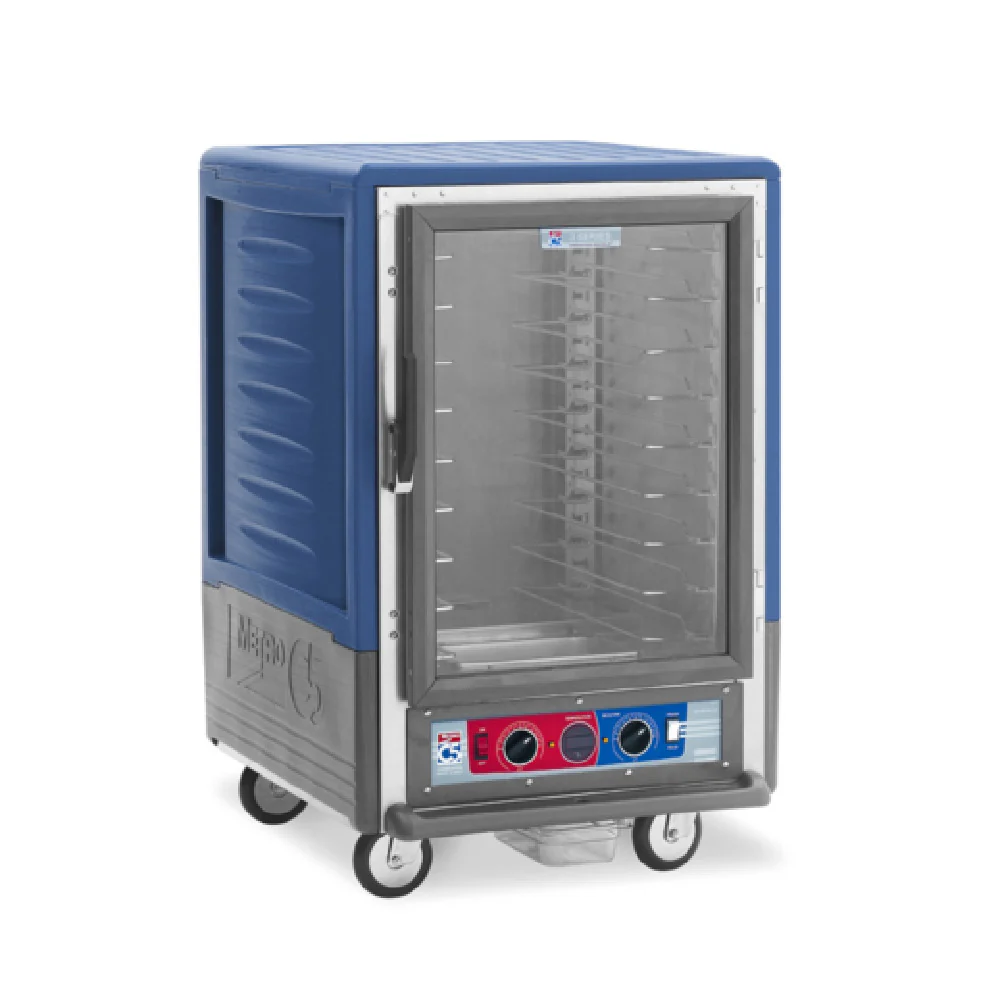 Metro C535-CLFC-U-BUA 27 Inch Insulated Mobile Heated Holding Cabinet with Blue Insulation Armour Metro C535-CLFC-U-BUA 27 Inch Insulated Mobile Heated Holding Cabinet with Blue Insulation Armour