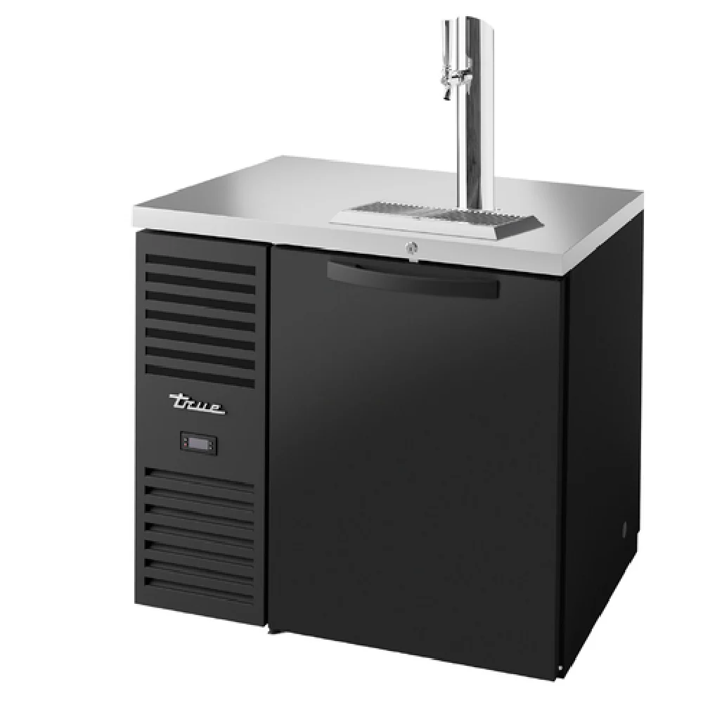 True Refrigeration TDR36-PTSZ1-L-B-S-S-1 36 Inch Refrigerated Draft Bar Cooler with Pass-thru True Refrigeration TDR36-PTSZ1-L-B-S-S-1 36 Inch Refrigerated Draft Bar Cooler with Pass-thru