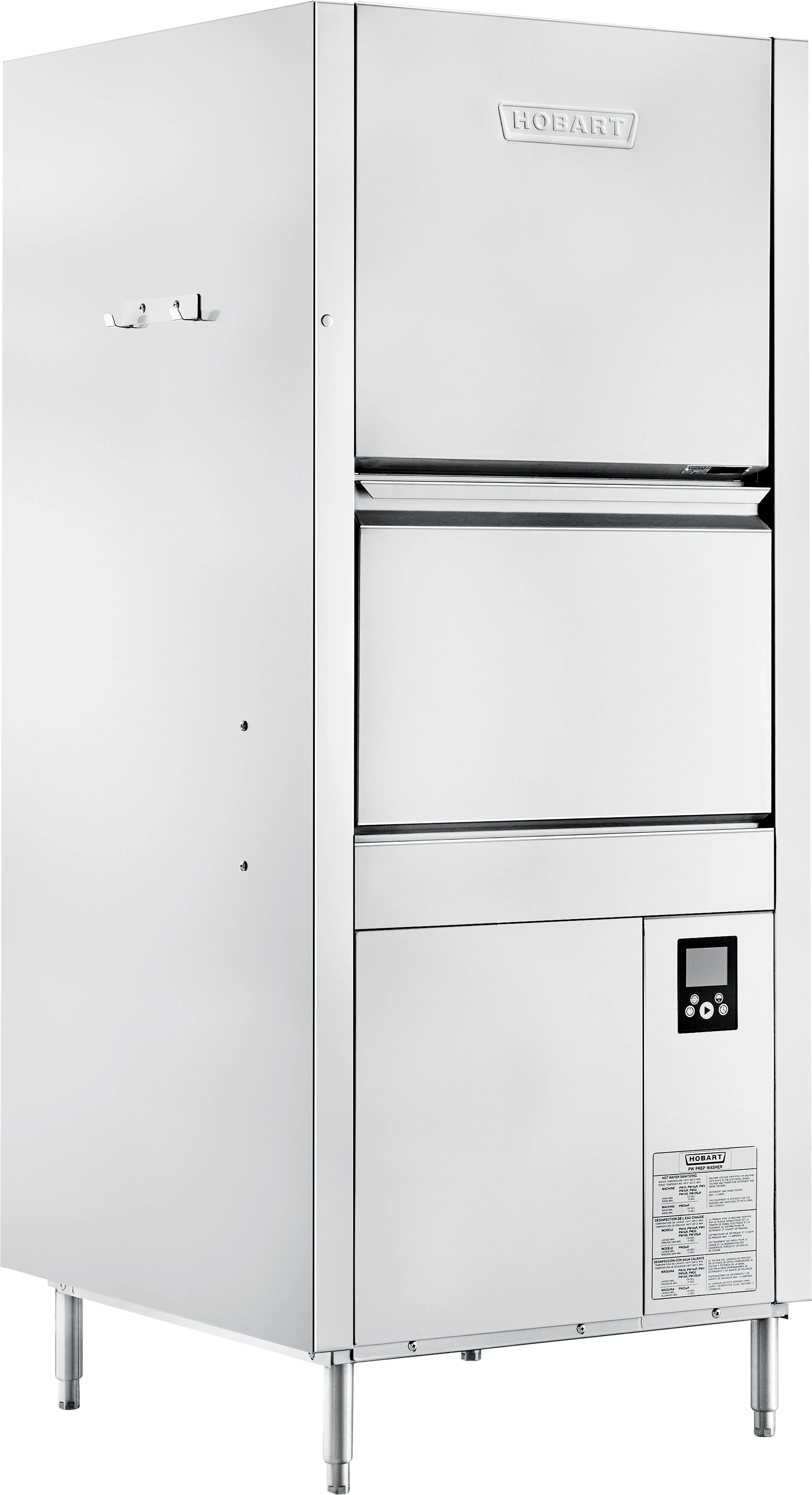 Hobart PW10N-BAS-2 35 Inch Pot Pan Utensil Washer Front Loading and Split Door Hobart PW10N-BAS-2 35 Inch Pot Pan Utensil Washer Front Loading and Split Door