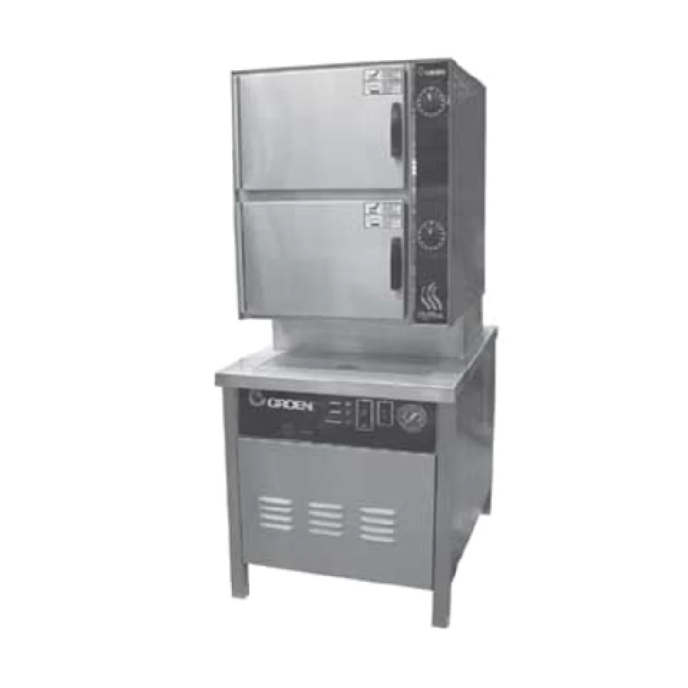 Groen HY-10SG-36_NAT 36 Inch Cabinet Base Gas Steamer Stainless Steel with 200000 BTU
