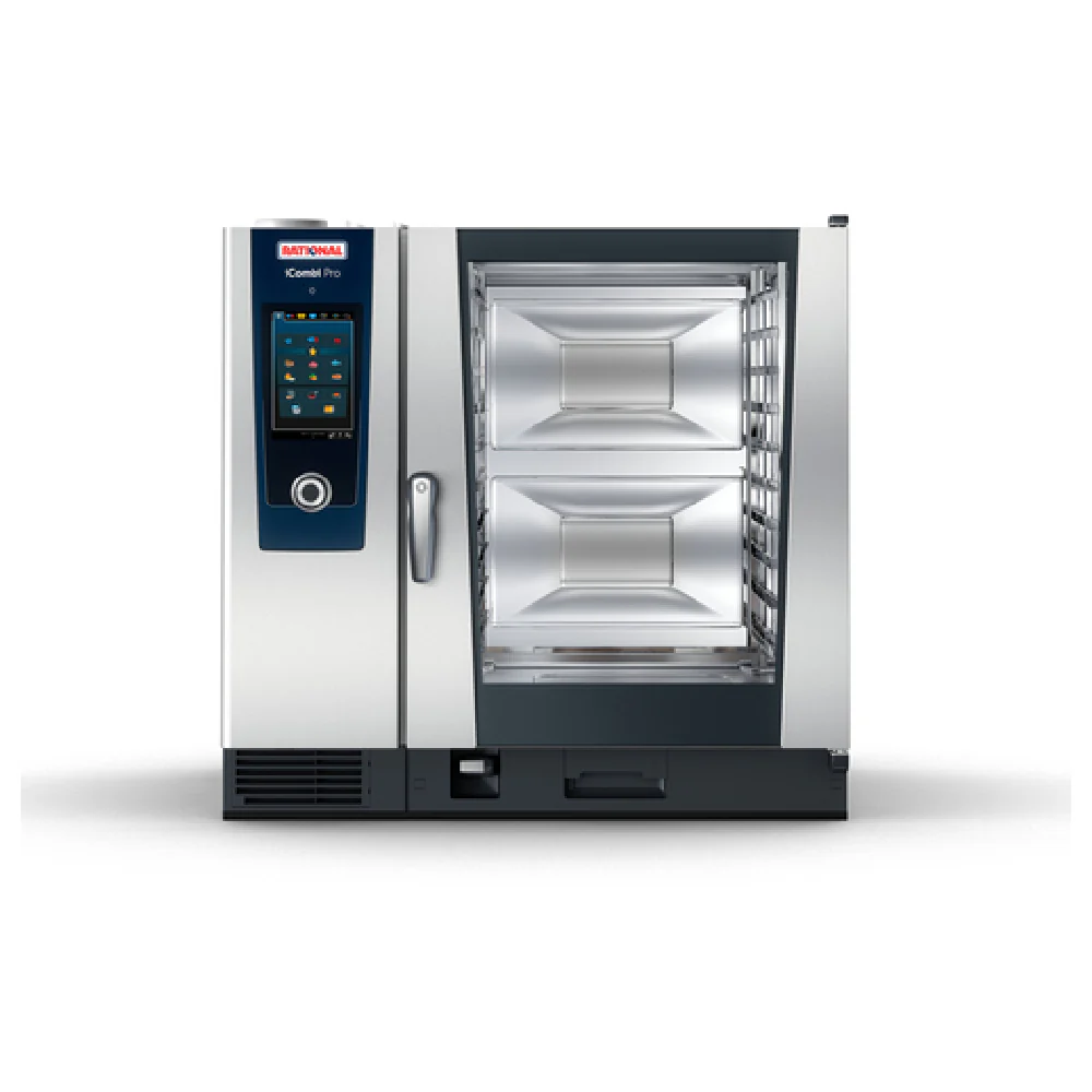Rational ICP 10-FULL NG 208/240V 1 PH(LM100EG)-QS 42 Inch Gas Combi Oven 152000 BTU