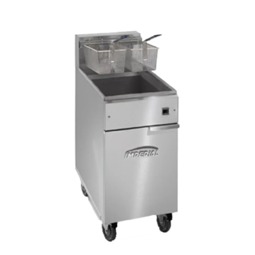 Imperial IFS-40-E_240/60/3 40 lb Deep Fryer Electric Floor Model with Baskets