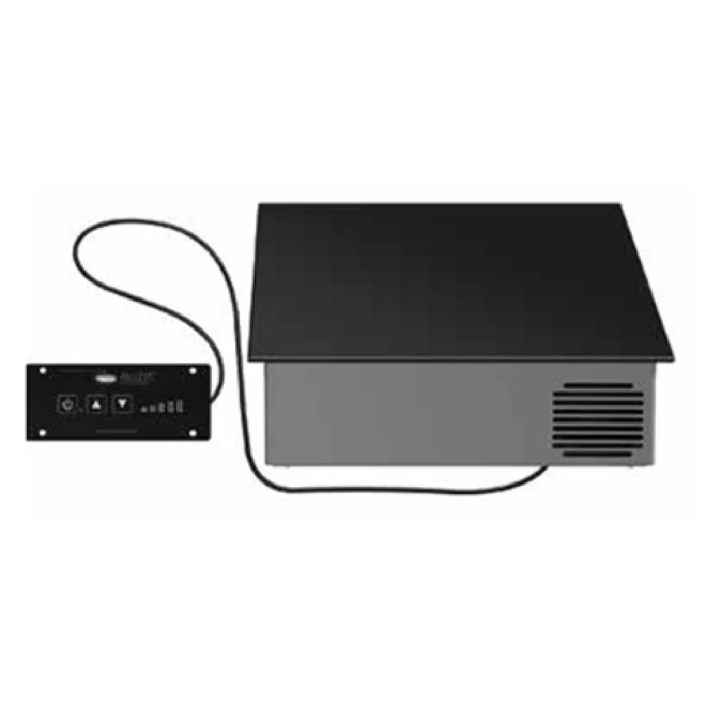 Hatco IWRM-B1-1313-06-W515-QS 13 Inch Induction Warmer Single Burner Digital Control Black Glass Composite