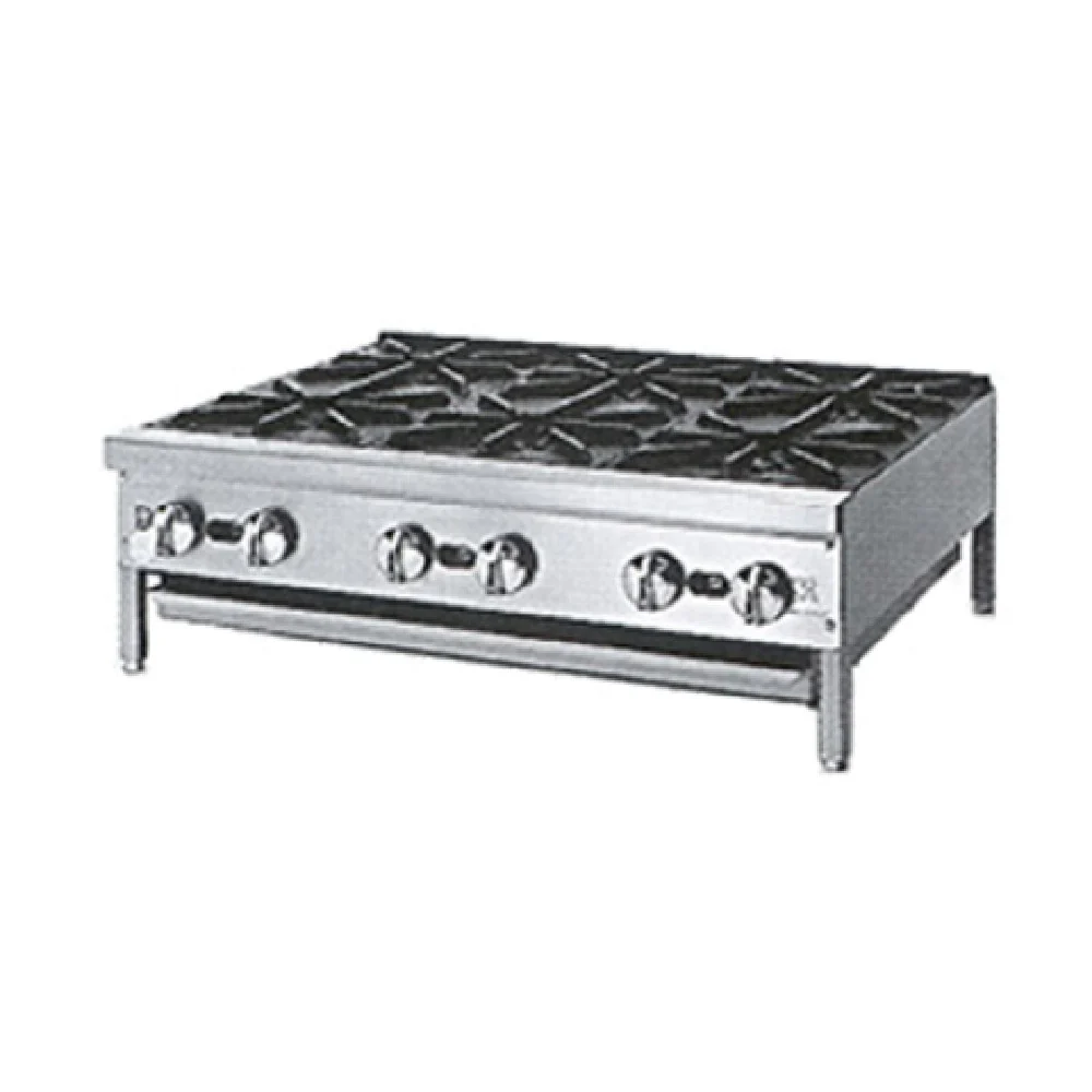 Jade Range JHP-636-F_NAT 36 Inch Floor Model Gas Hotplate with 6 Burners 165500 BTU Jade Range JHP-636-F_NAT 36 Inch Floor Model Gas Hotplate with 6 Burners 165500 BTU