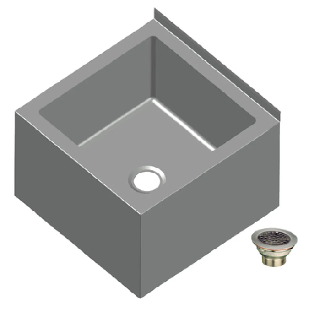 SPG International MOP-2820-8 Universal Stainless Mop Sink Floor Mounted 28