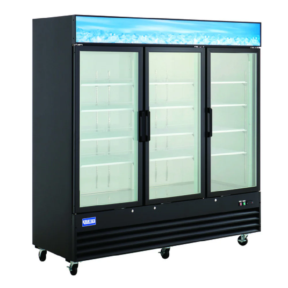Hubert 175813 Kratos 67K-211 Merchandising Freezer With Three Door 78-3/8