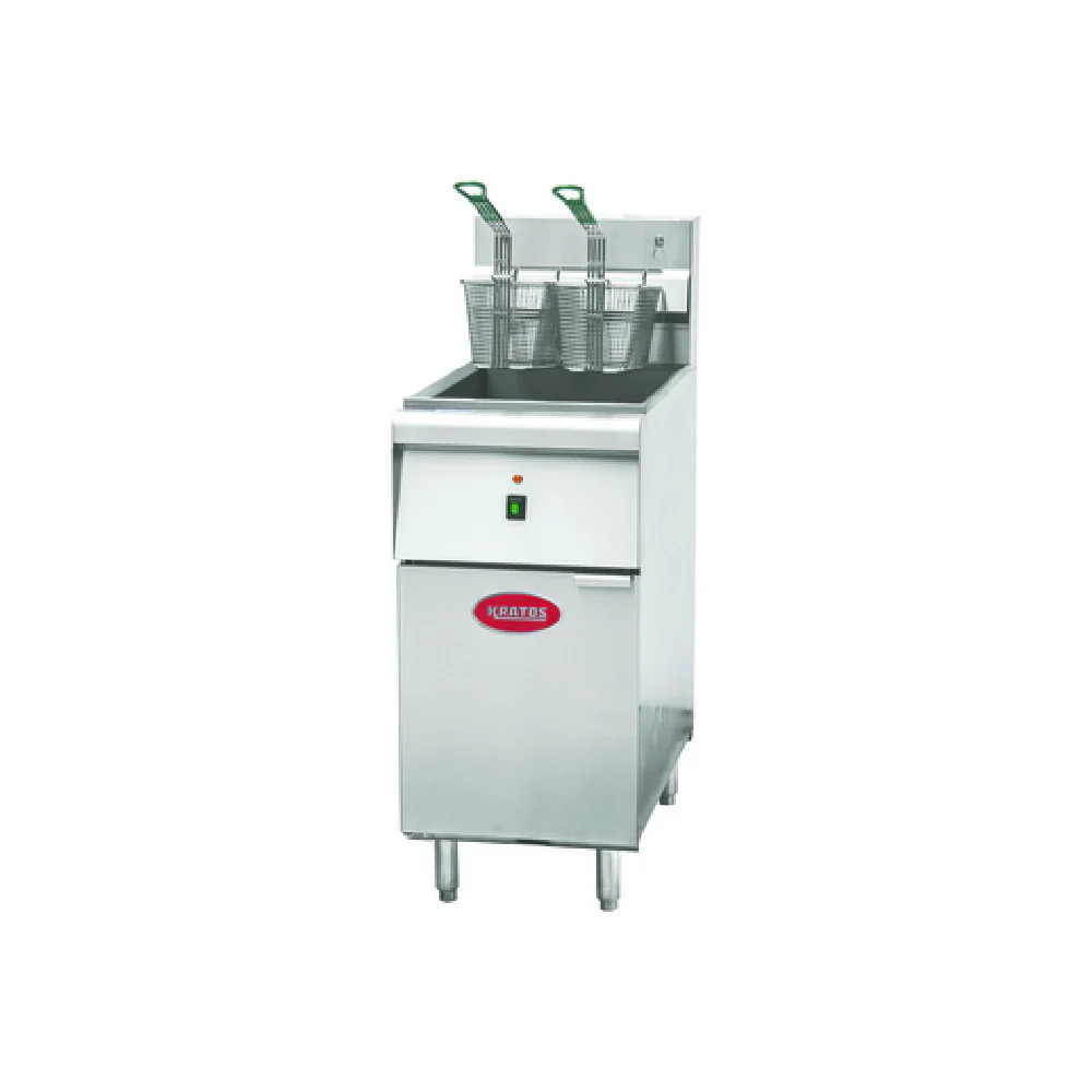 Hubert 105824 Kratos Commercial Floor Fryer Electric 40 Lb. Oil Capacity