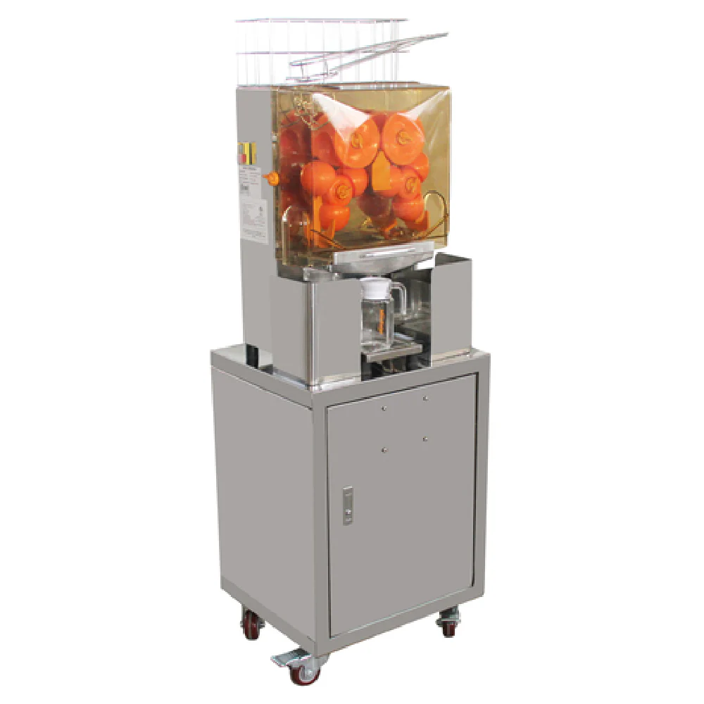Omcan 44289 12 to 23 Inch Orange Juice Extractor Stand Polypropylene Bucket Stainless Steel Omcan 44289 12 to 23 Inch Orange Juice Extractor Stand Polypropylene Bucket Stainless Steel