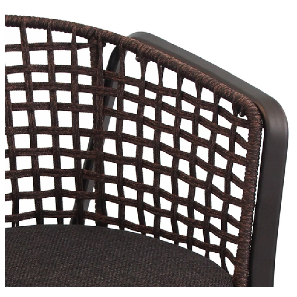 emuamericas 1213 24 Inch Chair Armchair Outdoor with Synthetic Rope Back emuamericas 1213 24 Inch Chair Armchair Outdoor with Synthetic Rope Back
