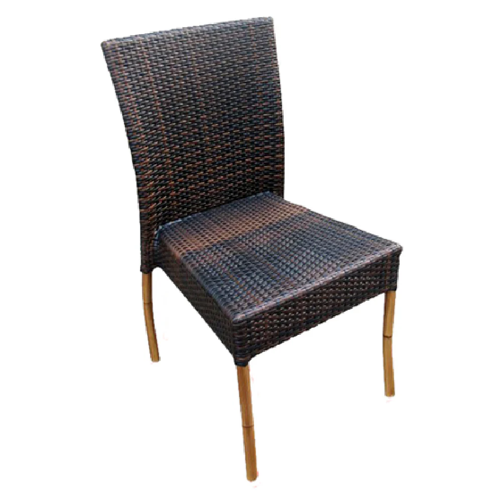 JMC Furniture OUTDOOR ALVARADO CHAIR 18 Inch Synthetic Espresso Weave Aluminum JMC Furniture OUTDOOR ALVARADO CHAIR 18 Inch Synthetic Espresso Weave Aluminum