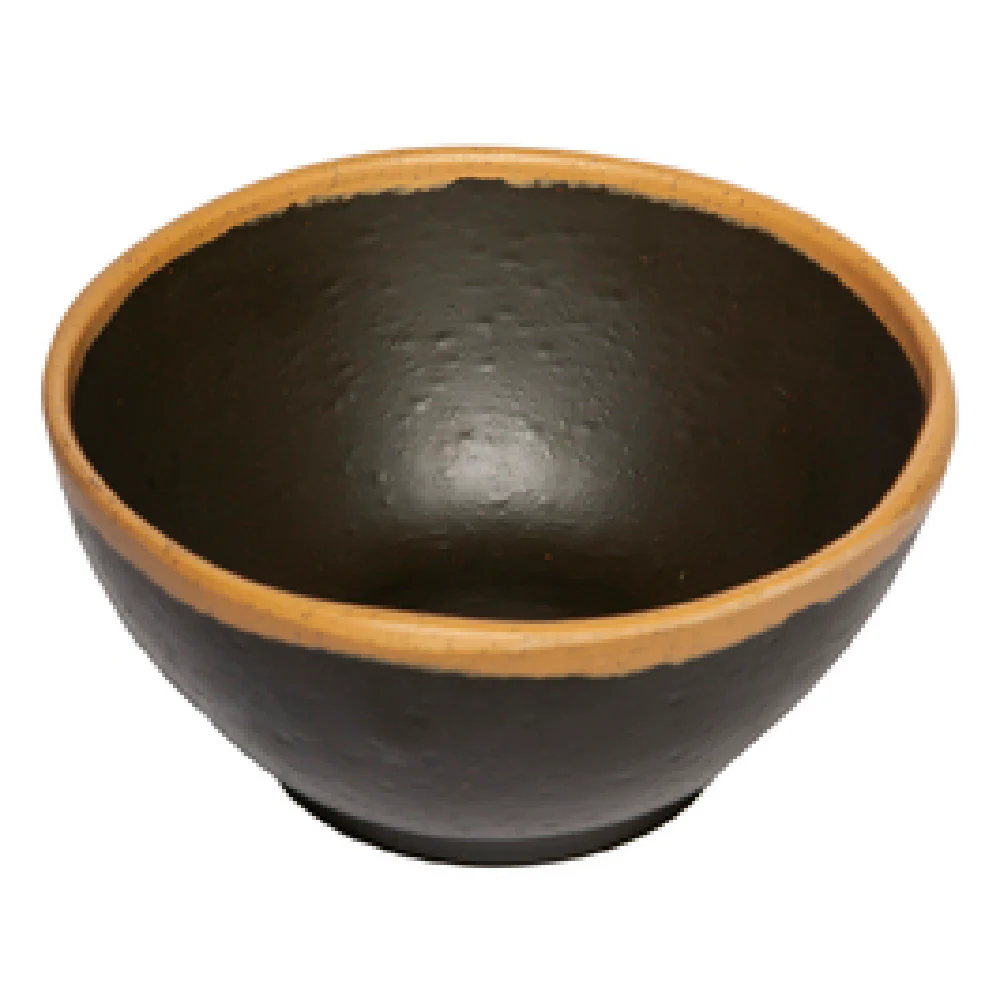 GET Enterprises B-299-BR 5 Inch 10 Oz Brown Melamine Nappie Bowl with Clay Trim GET Enterprises B-299-BR 5 Inch 10 Oz Brown Melamine Nappie Bowl with Clay Trim