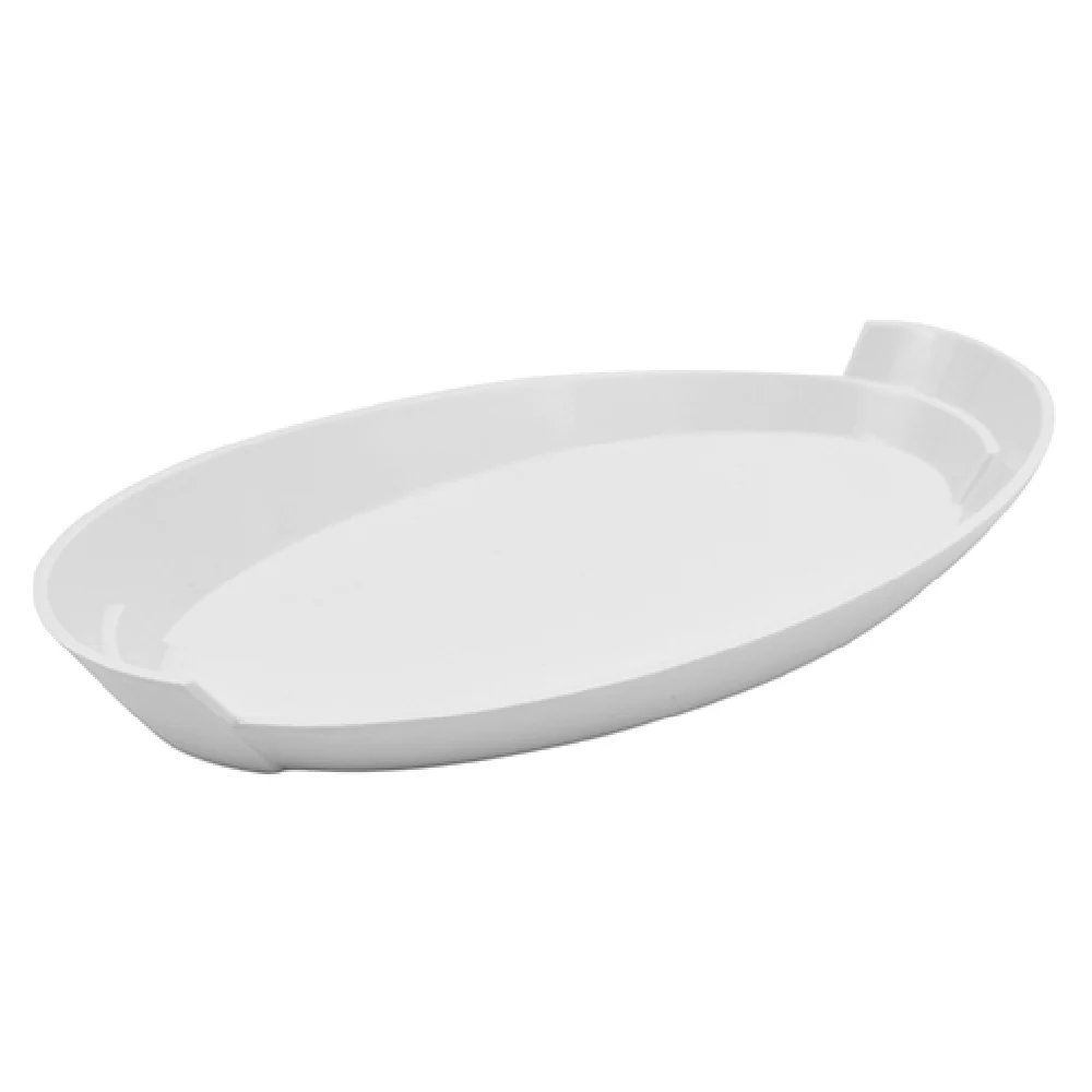 BauscherHepp T1095 12-4/5 Inch Oval Platter Dishwasher Safe Melamine White