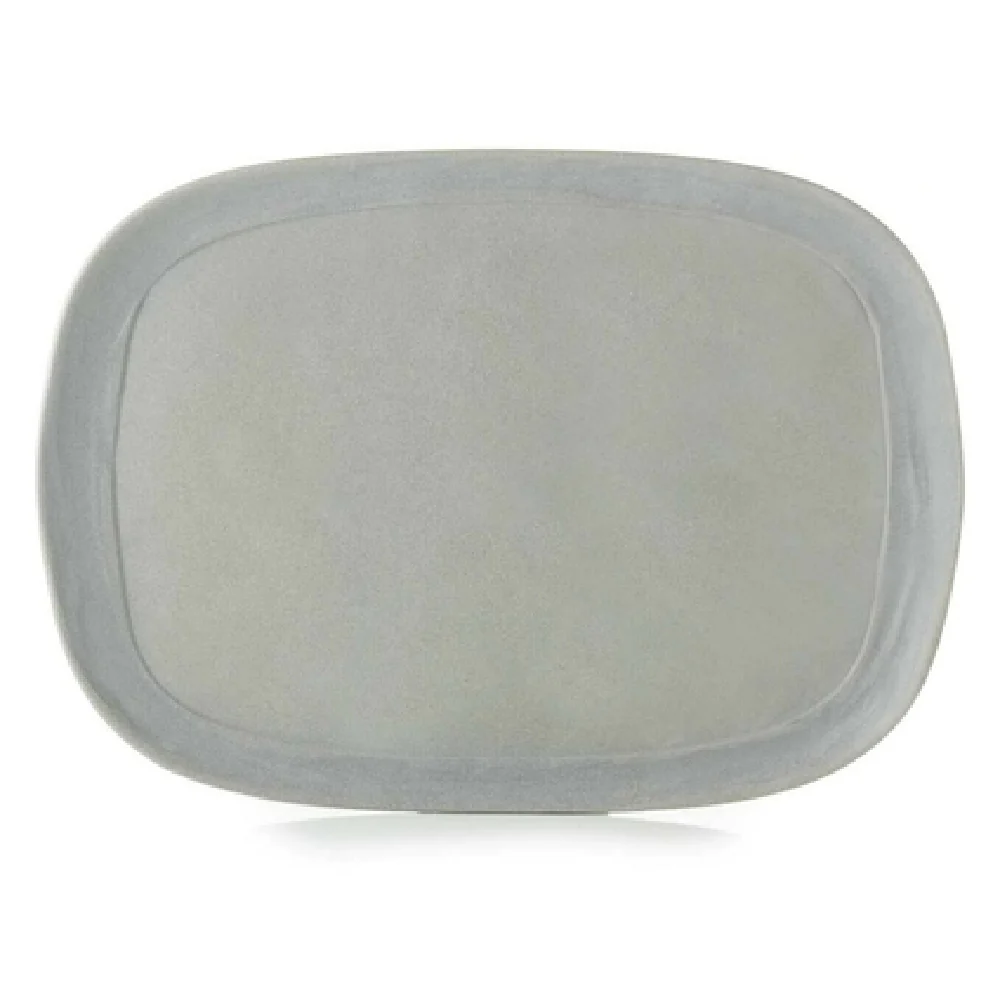 Revol 654807 9-1/2 Inch Rectangular Plate Matte Grey Porcelain Dishwasher Safe Revol 654807 9-1/2 Inch Rectangular Plate Matte Grey Porcelain Dishwasher Safe