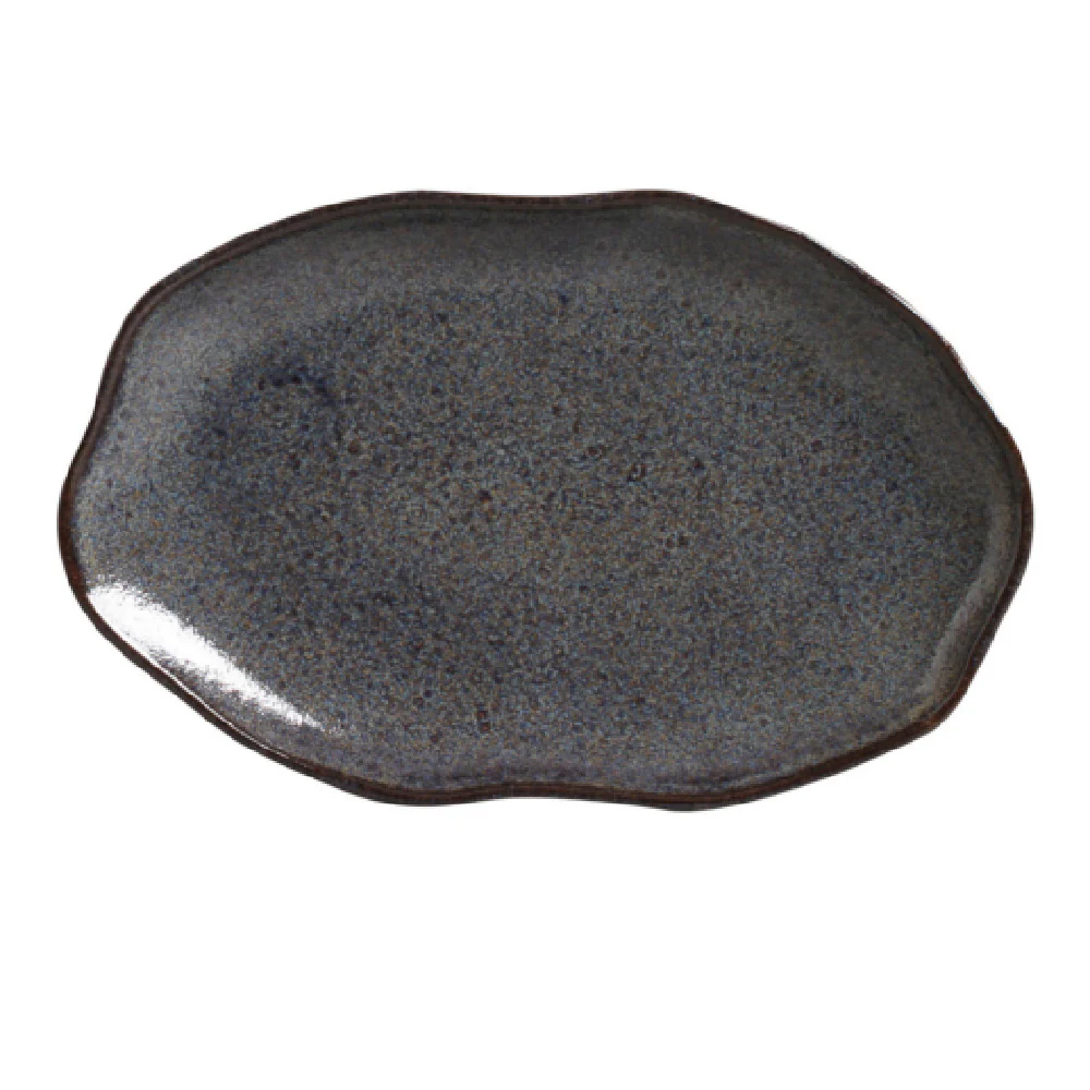Porto Brasil 14831109401 8 Inch Shallow Platter Oval Stoneware Dishwasher Safe