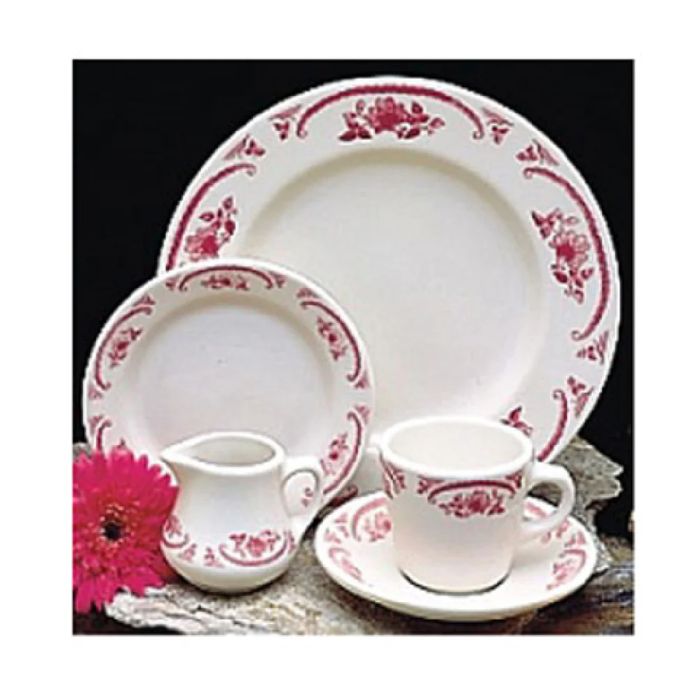 Steelite HL1582 15-5/8 Inch Oval Platter Rolled Edge China American Rose Steelite HL1582 15-5/8 Inch Oval Platter Rolled Edge China American Rose
